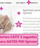 sorteo catit de 2 juguetes para gatos Pixi Spinner