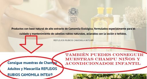 muestras gratis champú Camomila