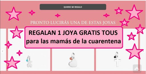 joya gratis Tous para mamás en cuarentena