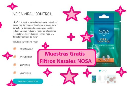 muestras gratis filtros nasales NOSA