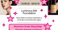 muestras gratis maquillaje Giorgio Armani
