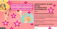 sorteo freshly cosmetics de 25.000 muestras gratis