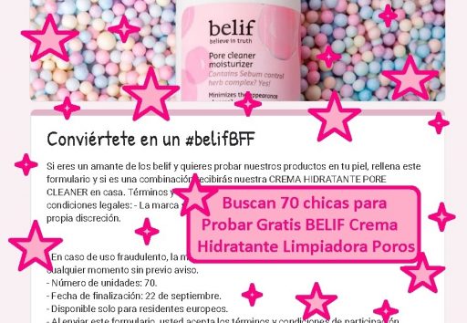 probar gratis BELIF Crema Limpiadora de Poros
