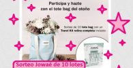sorteo Jowaé de 10 lotes Tote Bag + Kit Viaje Rutina Belleza