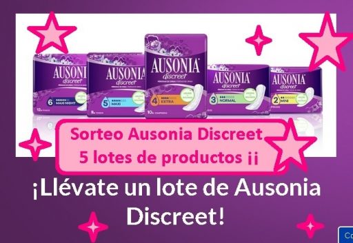 sorteo 5 lotes de productos Ausonia Discreet