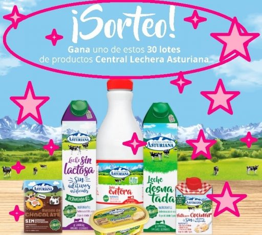 sorteo central lechera asturiana de 30 lotes de productos