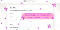 Sorteo 1.000 Muestras Gratis de Sérum Vitamina C Ferulic