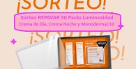 Sorteo REPAVAR 50 Packs Luminosidad Crema de Día, Crema Noche y Monoderma C10